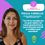 “Uno de los mensajes que me gusta dejarles a los niños es que la educación permite la movilidad social ascendente”