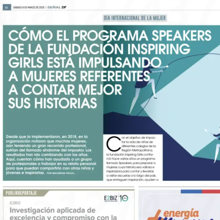 Como el Programa Speakers de la fundación Inspiring Girls está impulsando a mujeres referentes a contar mejor sus historias